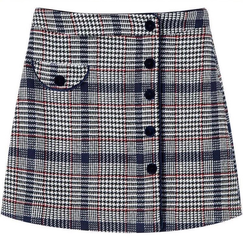 Chân váy dạ sọc Puella