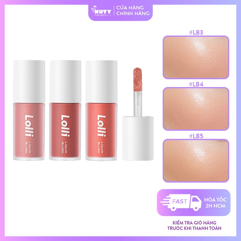 Má Hồng Dạng Kem OFELIA Lolli Liquid Blush (4.3g)