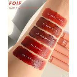 Son kem lì thuần chay, mịn mượt lâu trôi foif daily velvet tint 3g