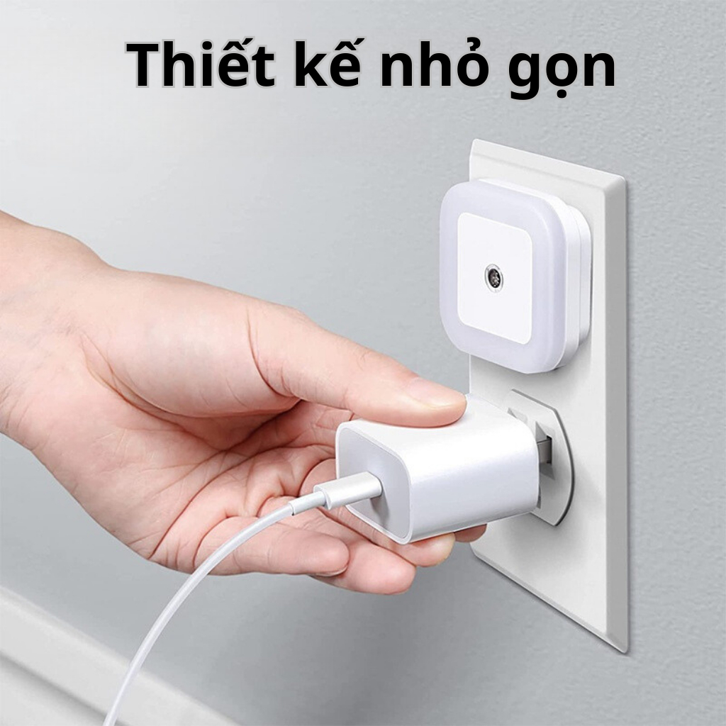 Đèn ngủ cảm biến sáng, thông minh, đẹp,phù hợp với trẻ em và người lớn, Đèn ngủ siêu sáng chuyên dành cho người sợ tối