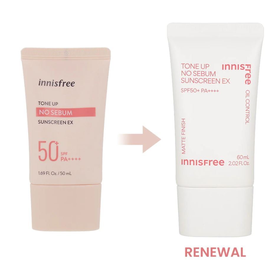 Kem chống nắng Innisfree Tone Up Nosebum 50ml lên tông trắng hồng mẫu mới