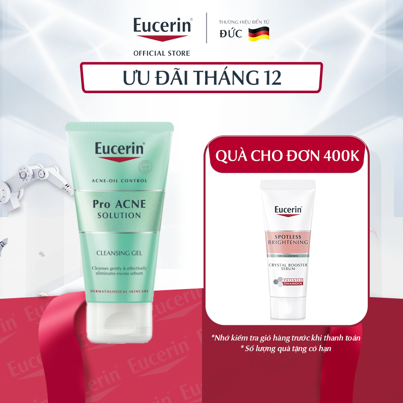 Gel rửa mặt giảm mụn Eucerin Pro Acne Cleansing Gel 75ml