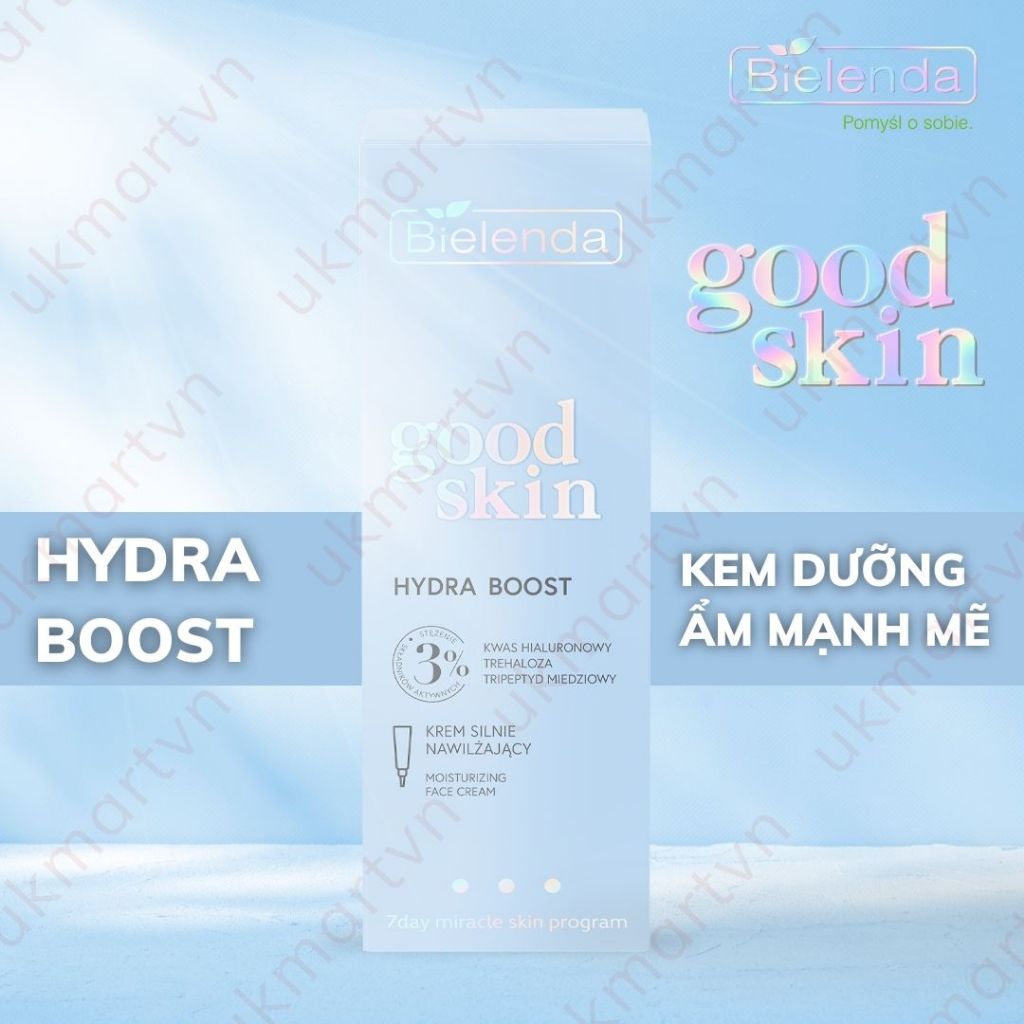 Kem Dưỡng Bielenda Good Skin Hydro Boost 5% Dưỡng Sáng Và Trẻ Hoá Da 50ml