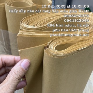 Giấy Cắt May Vàng mỏng Giấy Rập Mẫu Loại Mỏng  Tập Tầm 100 tờ  #00301