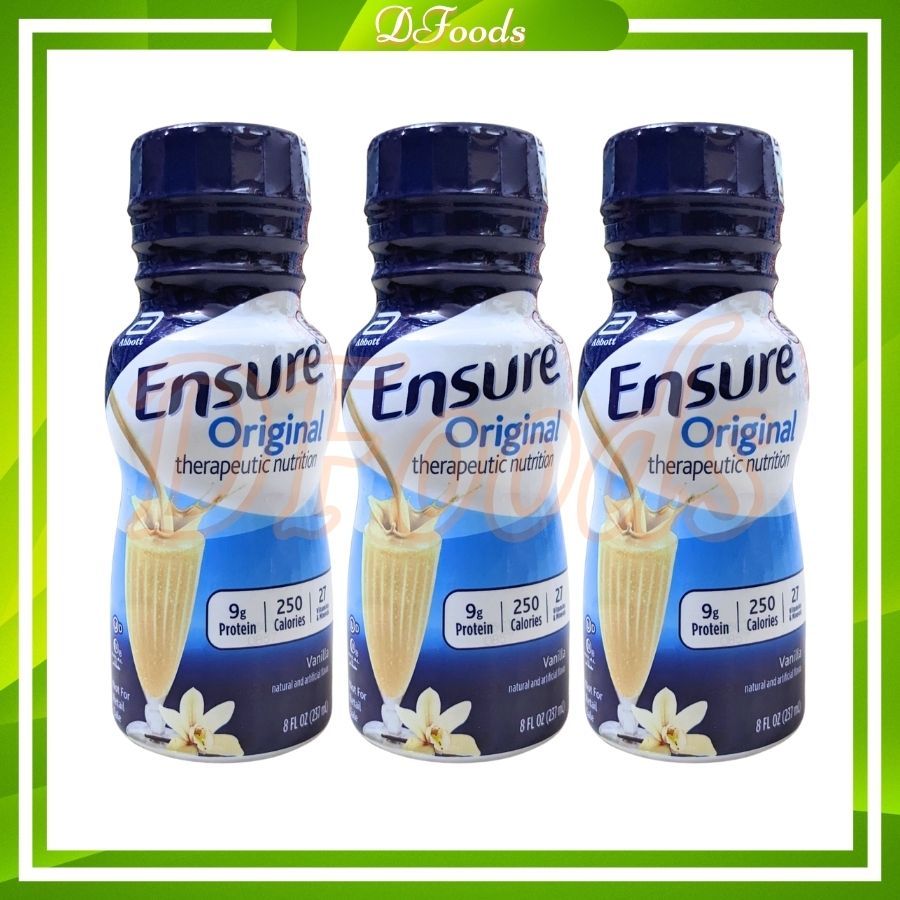 Thùng 16,24,30 chai sữa Ensure nước Original Nutrition Shake hương vanilla