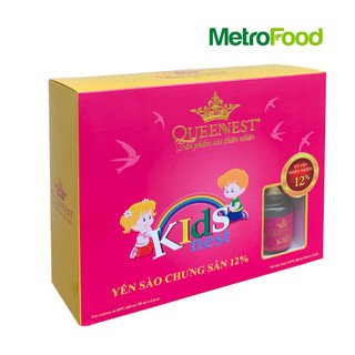 Yến Queennest 12% KIDS NEST - 70ml (Hộp 6 Hũ x 70ml)