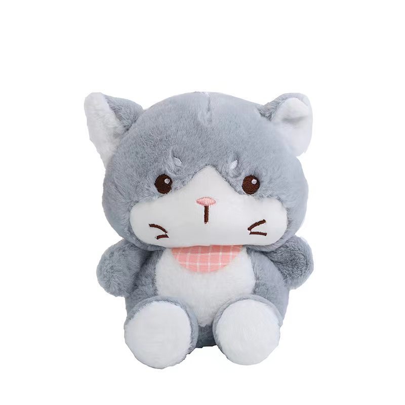 Gấu Bông Mèo Quạo, Mèo Mặt Khó Chịu Nhiều Màu Đáng Yêu, Mèo Bông Mắt Liếc Cute