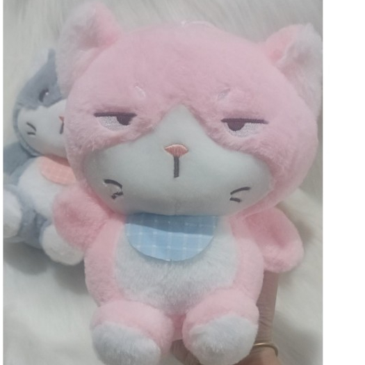 Gấu Bông Mèo Quạo, Mèo Mặt Khó Chịu Nhiều Màu Đáng Yêu, Mèo Bông Mắt Liếc Cute