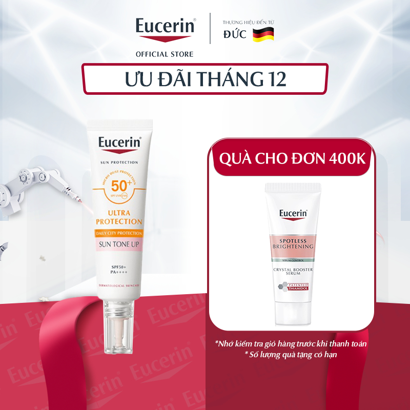 Tinh chất chống nắng nâng tông & dưỡng sáng da tức thì Eucerin Sun Tone Up 30ml