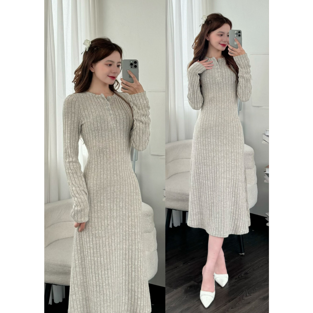 Váy len tăm ôm body dáng dài - 247store.vn - Vaytamlong8335_P11K8