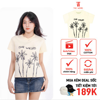  LOCAL BRAND Áo thun Baby Tee The Weird Phong Cách Unisex Form Rộng ATK838 