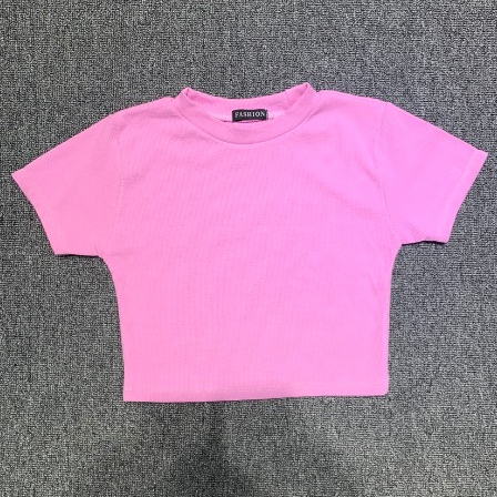 Áo thun Croptop trơn basic fit dáng chất Thun Gân co giãn 4 chiều, mêm mịn thoáng mát. Chinh Trần Store