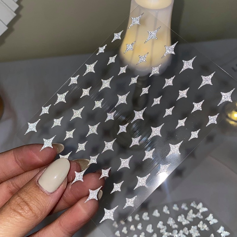 Sticker dán móng tay nhũ Flash