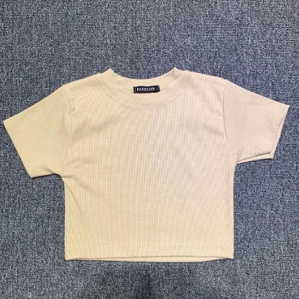 Áo thun Croptop trơn basic fit dáng chất Thun Gân co giãn 4 chiều, mêm mịn thoáng mát. Chinh Trần Store