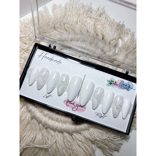 Nailbox móng up sơn trắng vẽ ombre mây ☁️ 🌞
