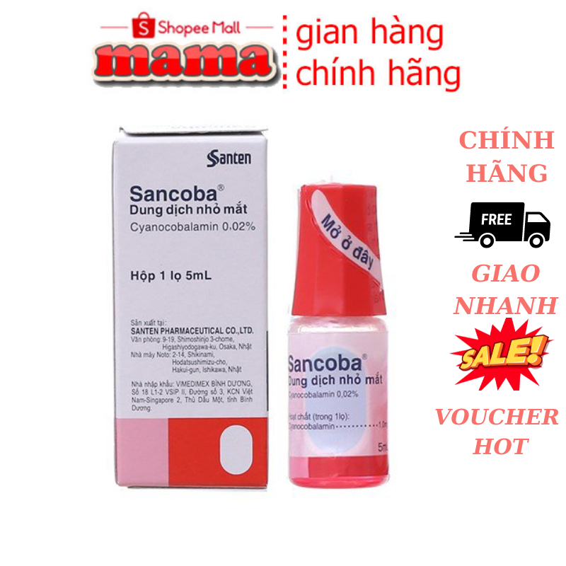 Nhỏ Mắt Sancoba Nhật Bản Chống Cận Thị 5ml Chính Hãng