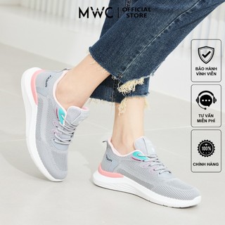 Giày thể thao nữ mwc 0735 - giày thể thao nữ vải siêu êm chân đế bằng 2cm hot trend
