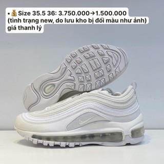 Giày thể thao nike air max 97 white silver 2019