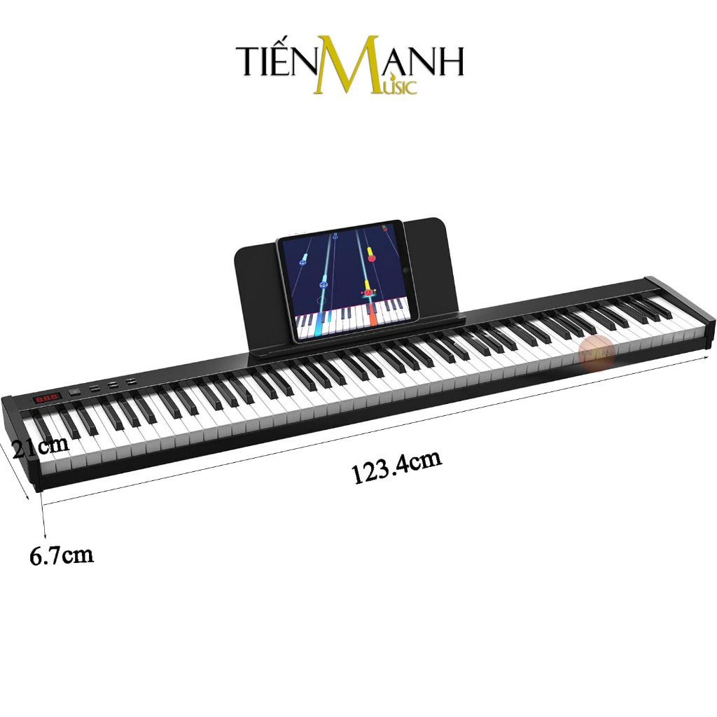 Bộ Đàn Piano Điện Konix PH88S - Kèm Chân Gỗ - 88 Phím nặng Cảm ứng lực Có Loa PH88