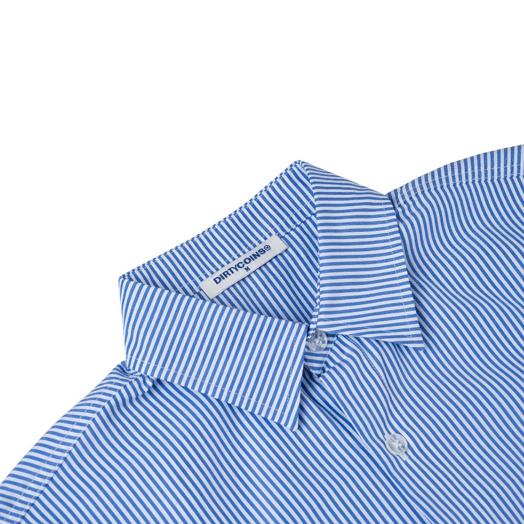 Áo Sơ Mi DirtyCoins Striped Relaxed Shirt - Blue