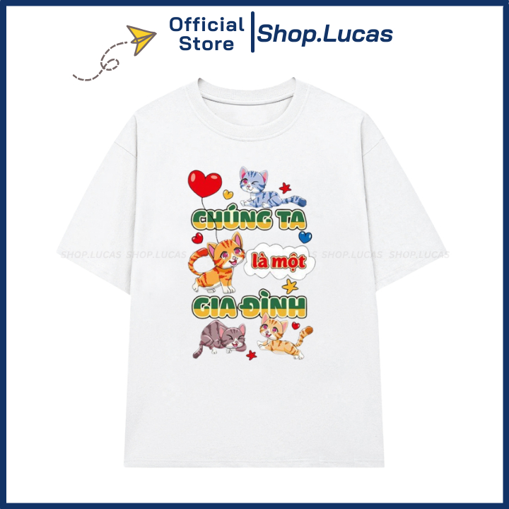 Áo Thun Du Lịch CHÚNG TA LÀ MỘT GIA ĐÌNH Áo Nhóm Đồng Phục Đi Biển Shop.Lucas