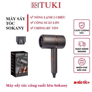 Máy sấy tóc cao cấp 2 chiều, công suất lớn 1200w Sokany, nhỏ gọn, siêu bền