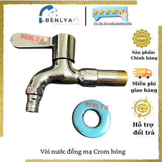 Vòi nước- vòi hồ bằng đồng mạ CROM sáng bóng phi 21