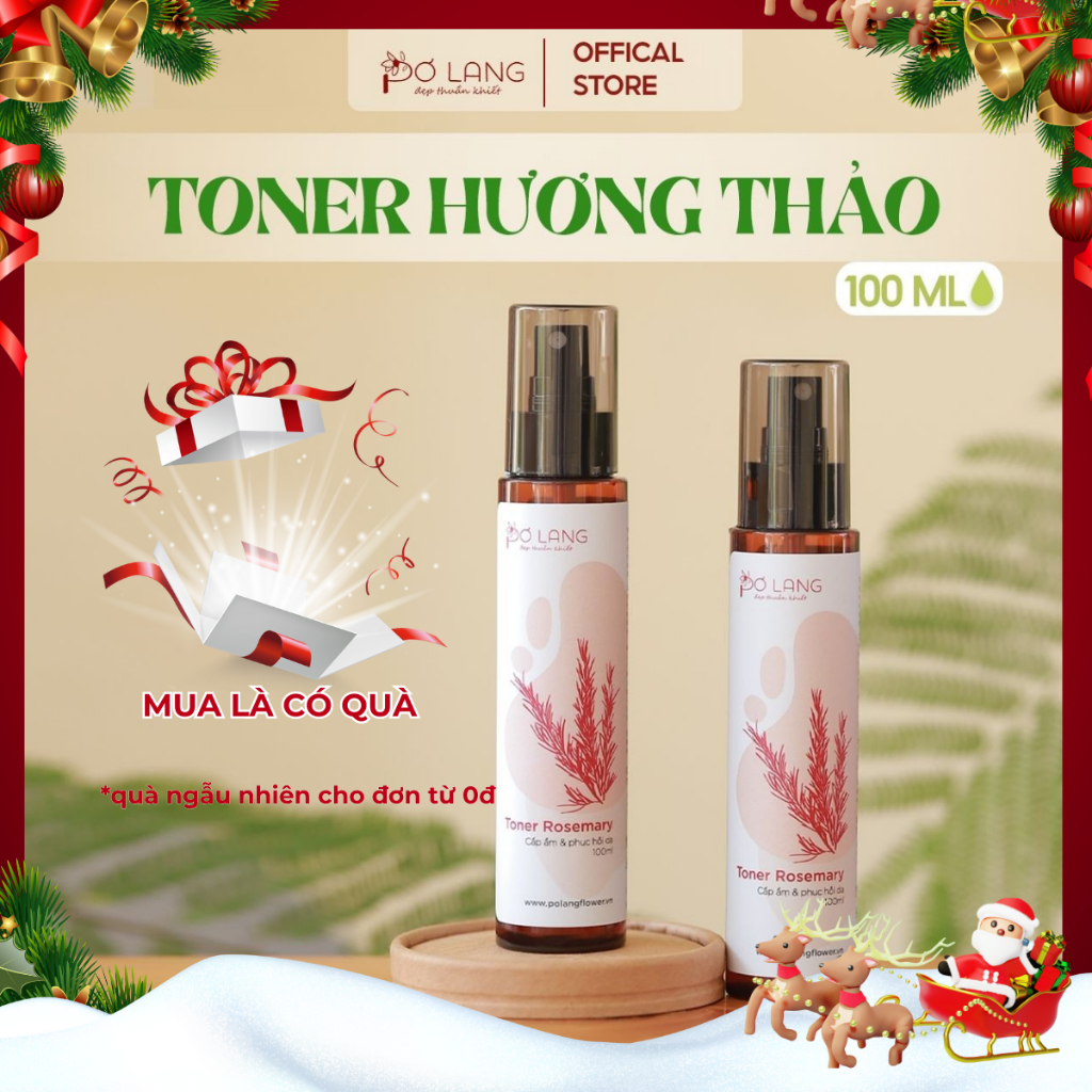 Toner Pơ Lang cấp ẩm và cân bằng da Hương Thảo 100ml
