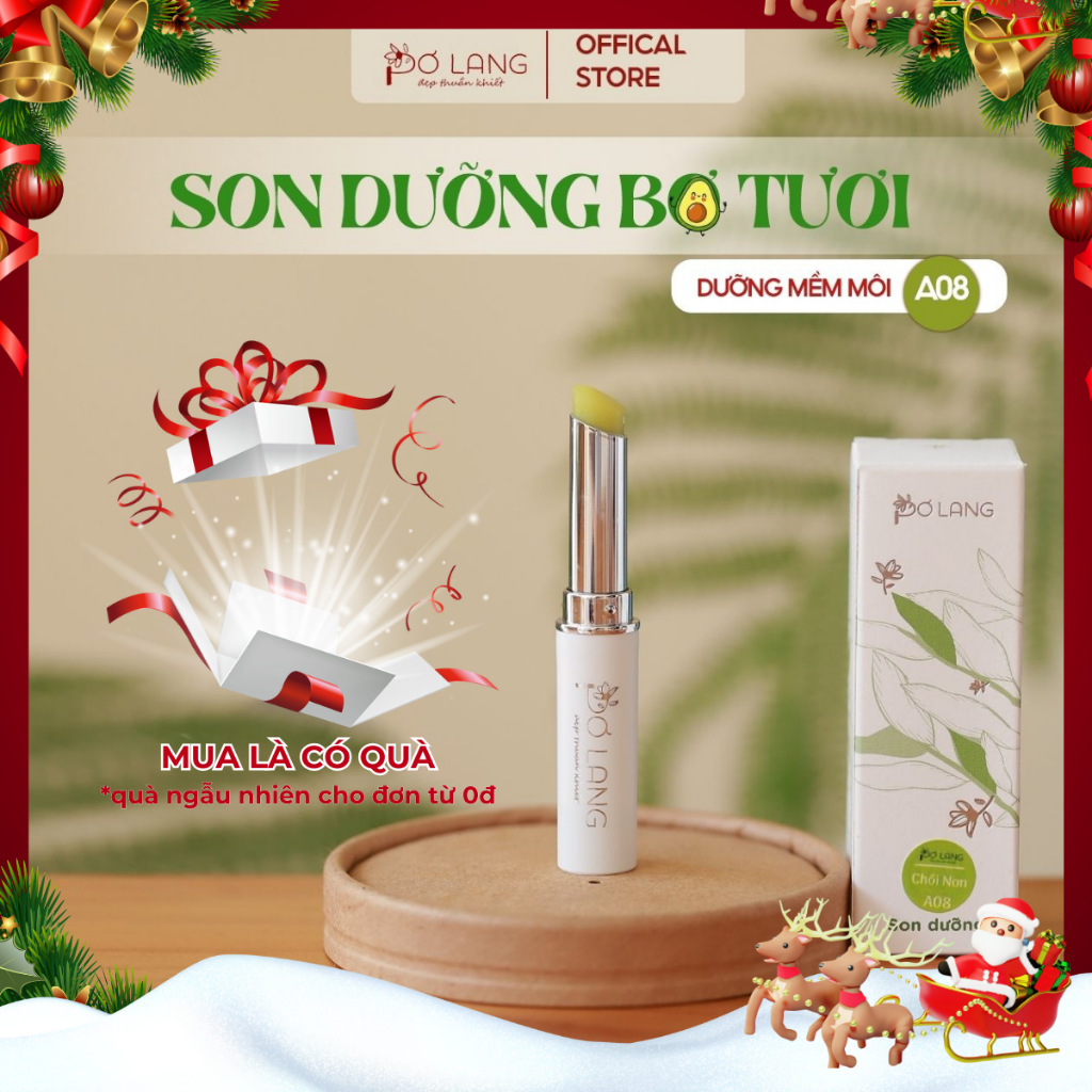 Son dưỡng môi Pơ Lang dưỡng mềm môi từ trái bơ - A08