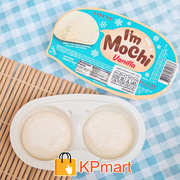 Kem mochi vani Hàn Quốc Lotte I'm Mochi Vanilla 90ML