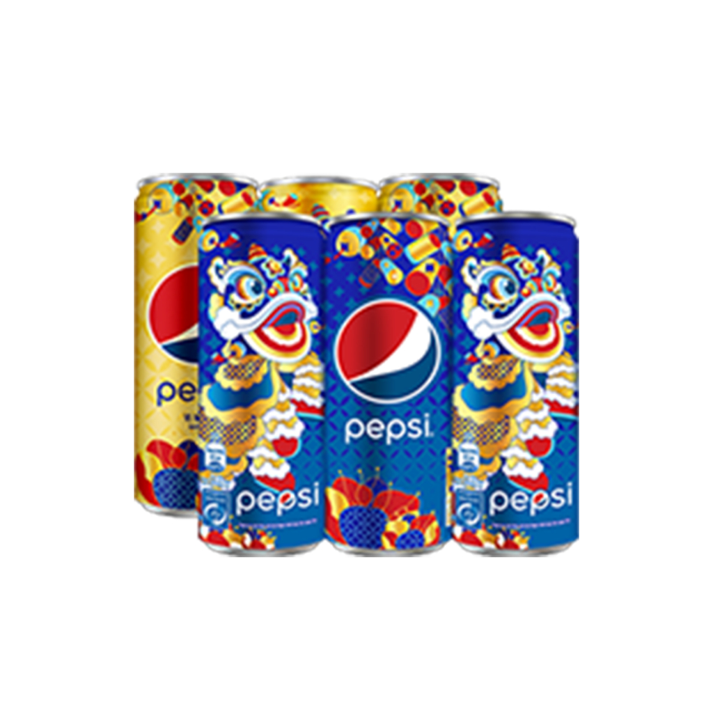 [Grocery Gift] Lốc 6 Lon Nước Ngọt Có Gaz Pepsi (320ml/lon)