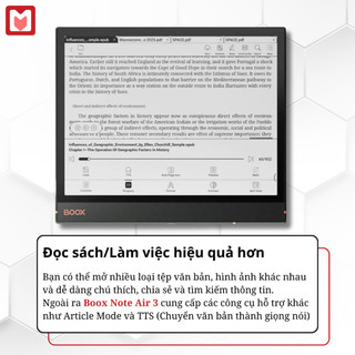 Máy đọc sách BOOX Note Air 3 (Tặng kèm kho Sách Chất, ứng dụng Nghiện Đọc)