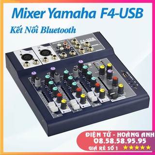 Mixer Yamaha F4-USB, Kết Nối Bluetooth, USB, Giúp Nâng Cấp Âm Thanh Loa Công Suất, Ampli, Loa Kéo Để Hát Karaoke