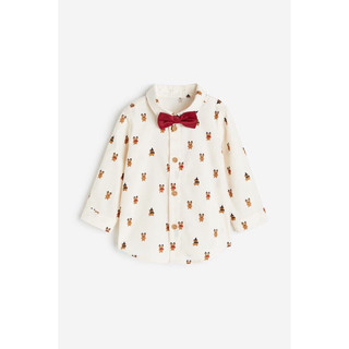 Áo sơmi H&M cho bé trai, chất liệu cotton 6M-4Y