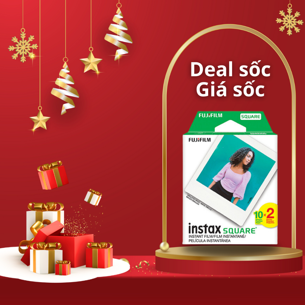Film Instax Square - Film vuông máy ảnh in lấy ngay dành cho máy dòng SQ - Date 2025