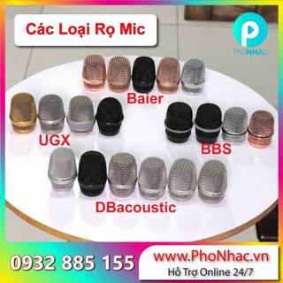Đầu lưới mic baier bbs relacart, rọ micro, đầu lưới chụp mic đủ loại