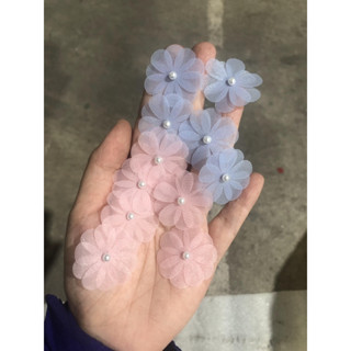 Set 10 bông hoa mai đính ngọc