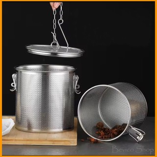 Giỏ lưới inox 304 | 3 size: 18x17cm, 20x18cm, 24x22cm | lọc gia vị, lọc trà, hầm xương...