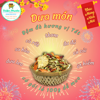 Dưa món khô 5 loại tự chọn 100g