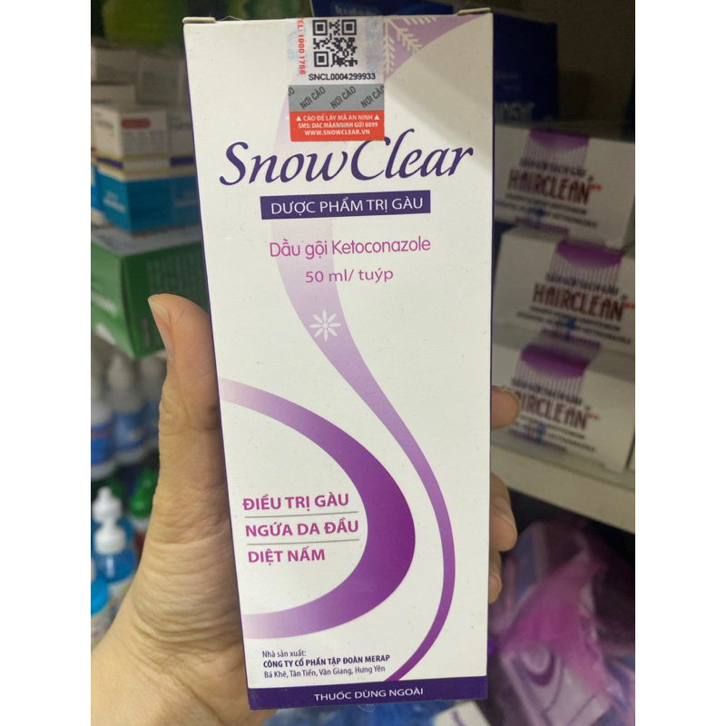 Dầu gội giảm gàu, nấm da đầu SNOW CLEAR Tube/50g