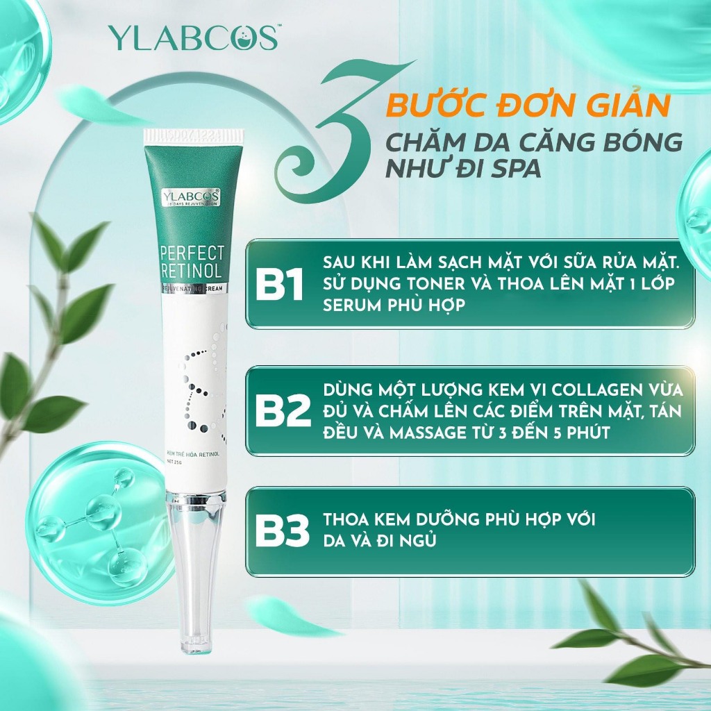 Vi Collagen Căng Bóng Ylabcos Hộp 25g Giúp da căng bóng,Giảm bóng dầu,Mờ nám tàn nhang,Co nhỏ lỗ chân lông,ngừa lão hóa