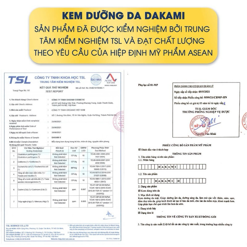 Kem Dưỡng Trắng Da dakami kwhite ban ngày