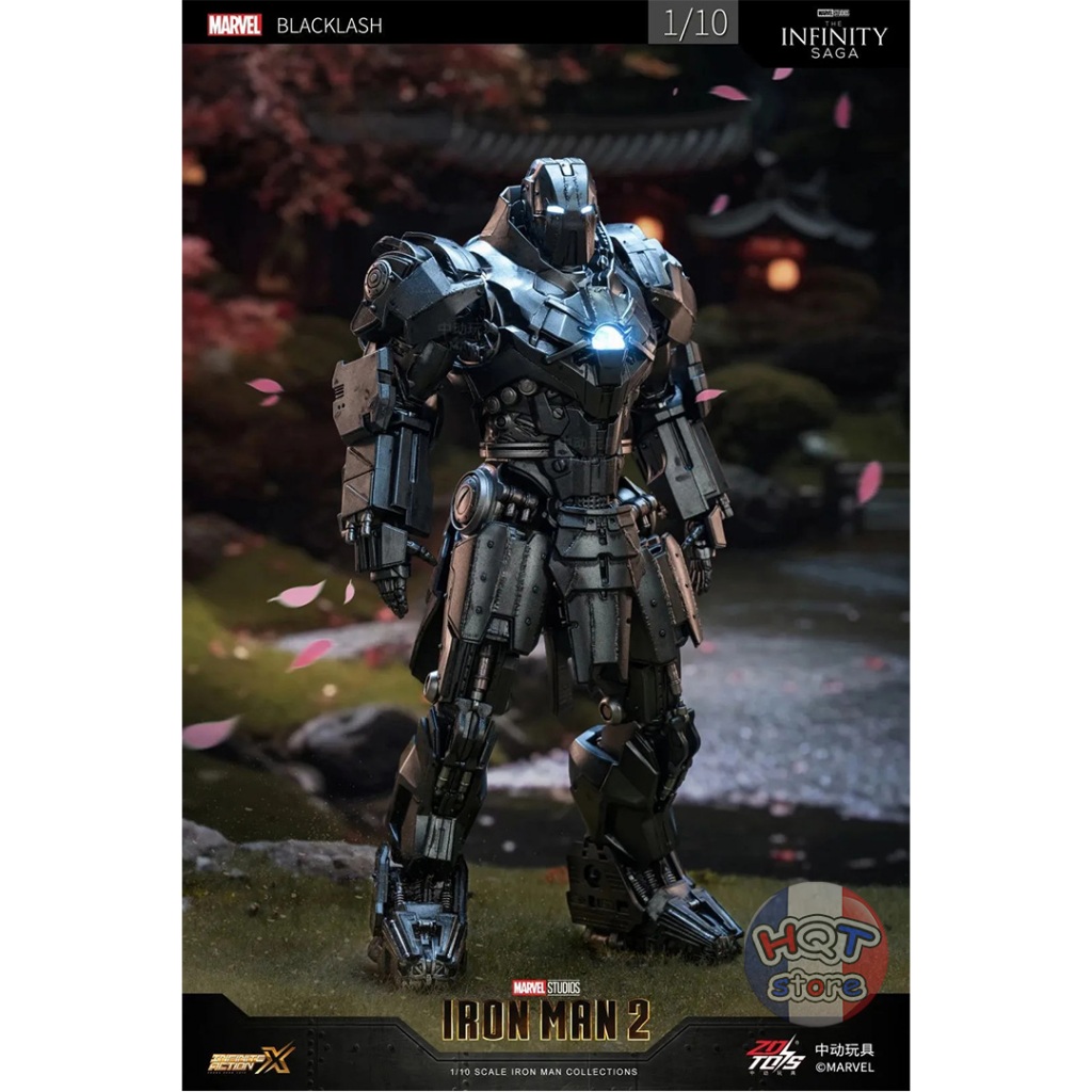 Mô hình Blacklash ZD Toys Whiplash Mark 2 iRon Man tỉ lệ 1/10