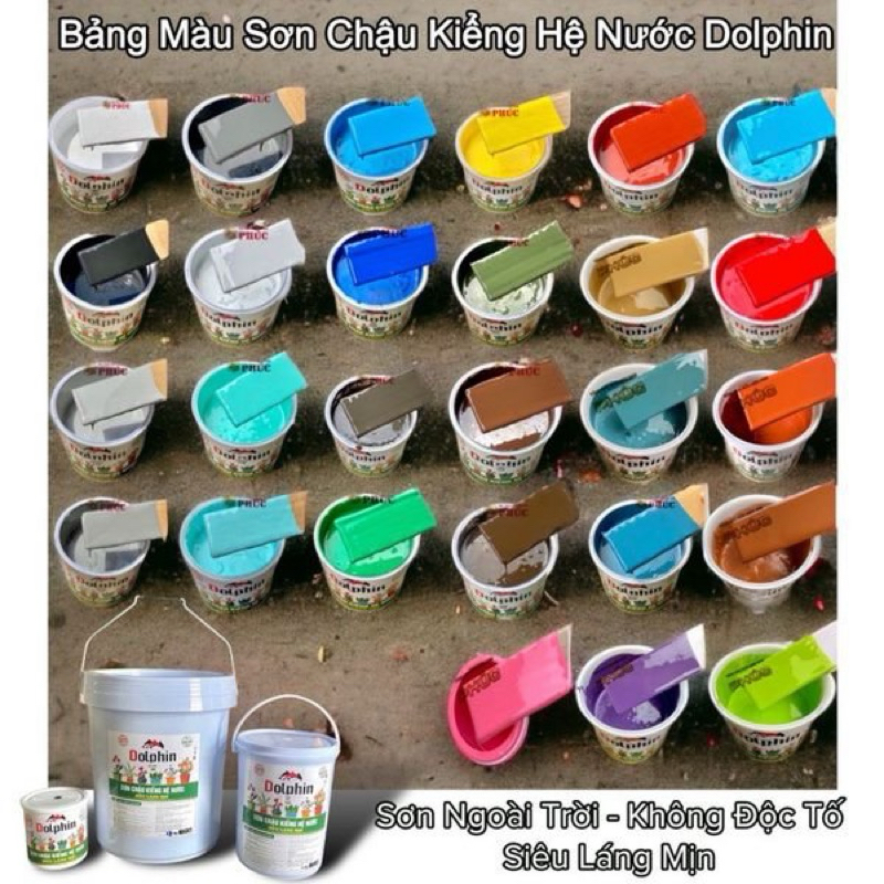 Sơn Chậu Kiểng Dolphin 5Kg - Nhiều màu sắc