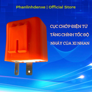 1 Cục Chớp Xi nhan điện tử có tăng chỉnh nháy nhanh chậm - Hàng loại một dùng cực bền - Đèn xe Việt