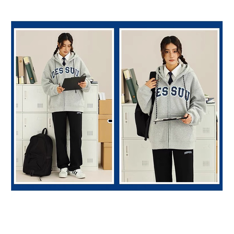 Áo khoác nỉ Dessuu, áo khoác nỉ lót bông dày dặn