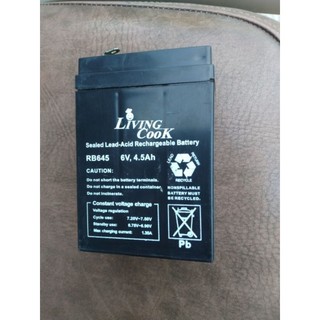 Ắc quy cho quạt tích điện 6V-4Ah chính hãng, xịn