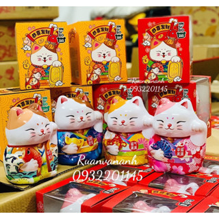 Bánh quy mèo thần tài Jinsibo hộp thiếc 97gr/( Date 2024)