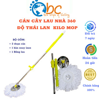 Cán chổi lau nhà 360 độ Thái Lan cao cấp. Hàng siêu bền - siêu dài