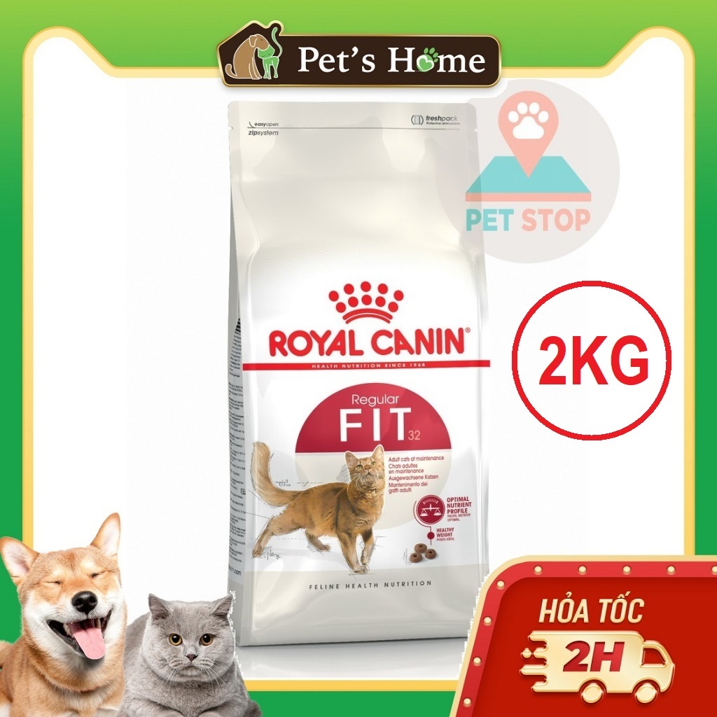 2kg Hạt Royal Canin Fit32 cho mèo năng động trên 12 tháng tuổi